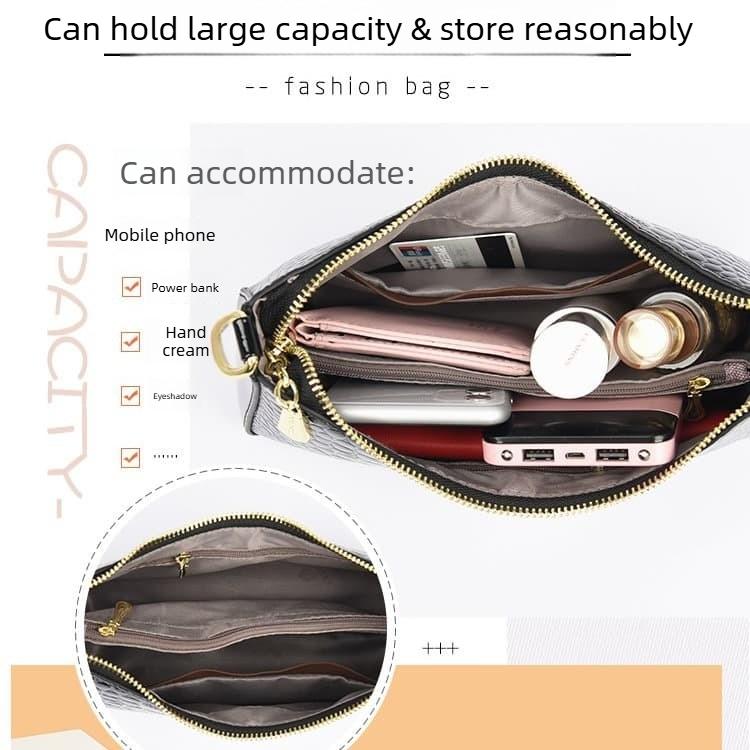 Crocodile pattern glossy underarm bag women's shoulder messenger bag