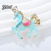 Zinc Alloy Brooch Enamel Pin Carousel Horse with Corrosion Resistant