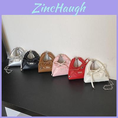 Mini Pu Girl Chain Crossbody Bag With Butterfly Bow And Breathable Lightweight Design For Daily Use