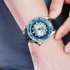 Seiko 5 Demon Slayer Collaboration Inosuke Hashibira Stainless Steel Watch Automatic Mechanical Movement Leather Strap Unisex watches blue SRPJ26K1
