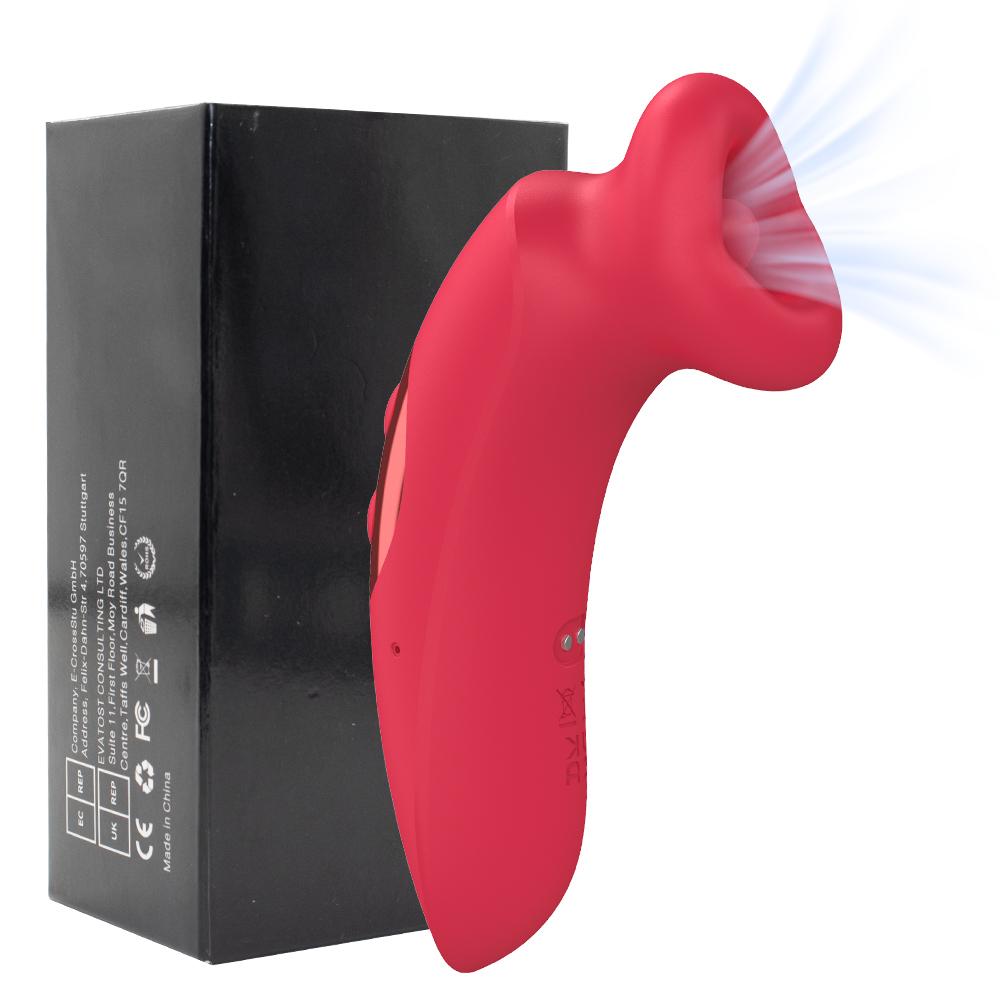 Mouth Shape Strong Suction Vibratior 10 Speeds Vagina Sucking Massager Oral Licking Clitoris Stimulator Erotic Sex Toy for Women