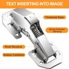 Cabinet Hinges,90 Degree Soft Close Surface Mount Spring Frameless Concealed Cabinet Door Hinges for Cupboard,Easy Install