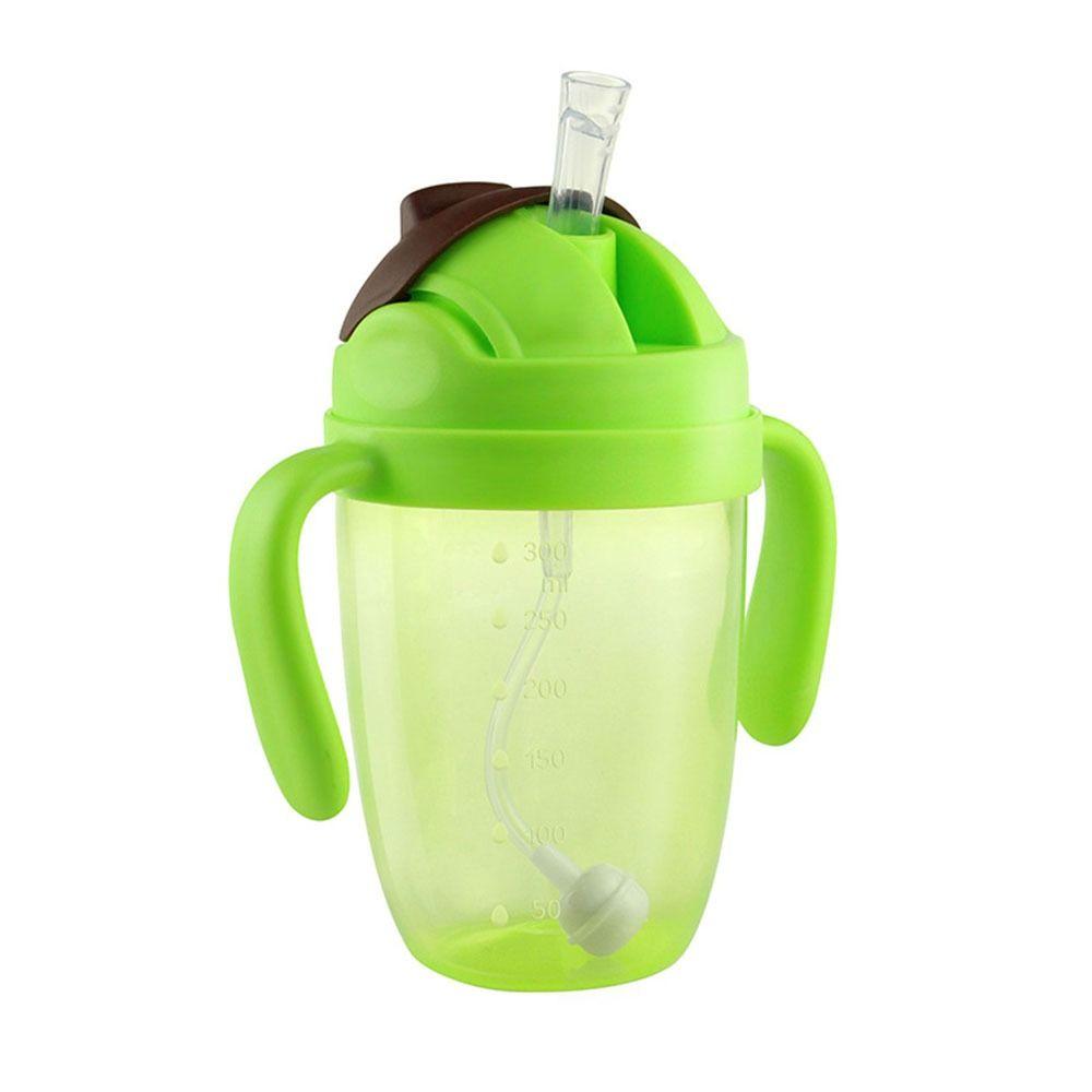 Flip Lid Children Learning Cup with Double Handle Baby Drinking Cup Kids Sippy Cups  Children