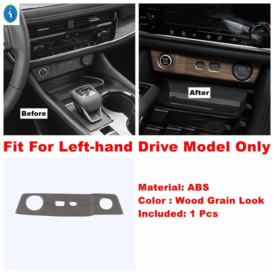 Wood Grain Interior Head Lamps / Cup Holder / Air AC Cover Trim For Nissan X-Trail X Trail / Rogue T33  - 2025 Accessories