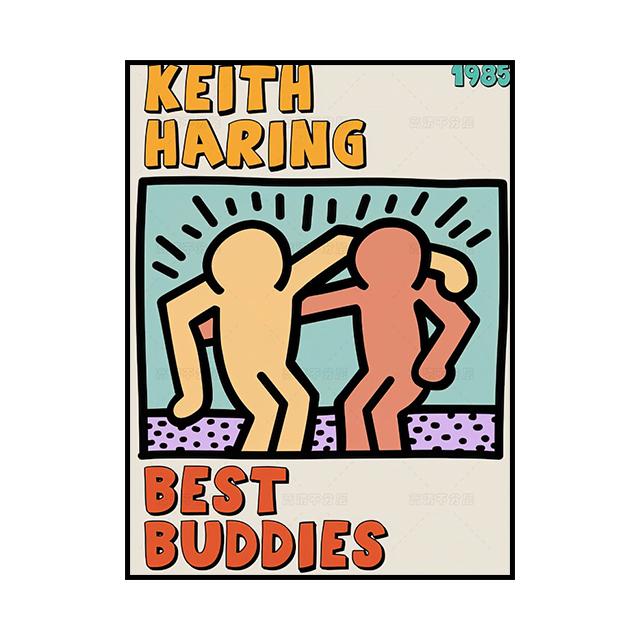 

Keith Works выставка холст картина граффити стиль декоративный постер гостиная настенные художественные принты современный домашний декор эстетический 21cm×30cm NoFrame