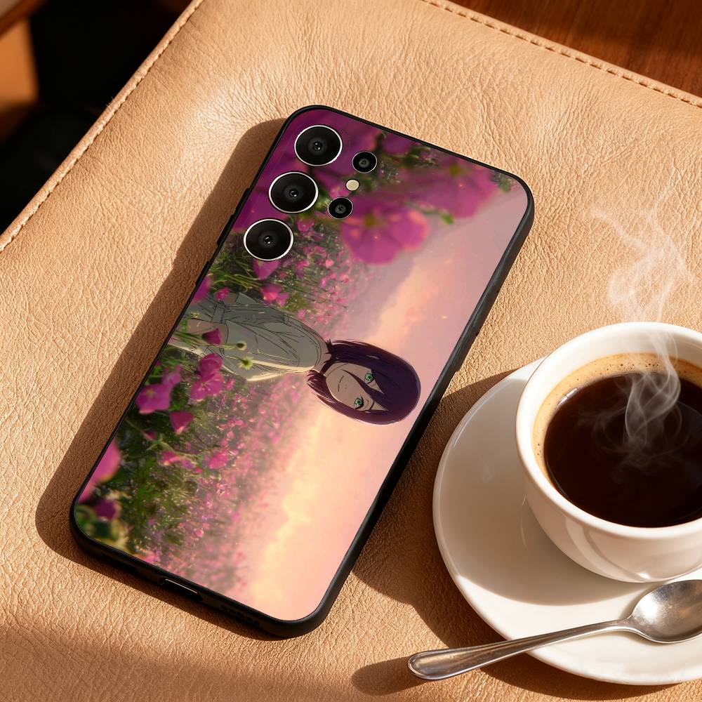 1PC C-Chainsawman Reze Arc Movie Phone Case For Samsung S26,S25,24,23,22,30,21,10,9,Ultra,Plus,Lite,FE Soft Black Case