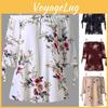 Elegant Fashion Womens Plus Size Floral Print Cold Blouse Camis Casual Shoulder Tops