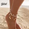 Water-friendly Anklet Beach for Women Starfish Shell Fish Tail Pendant