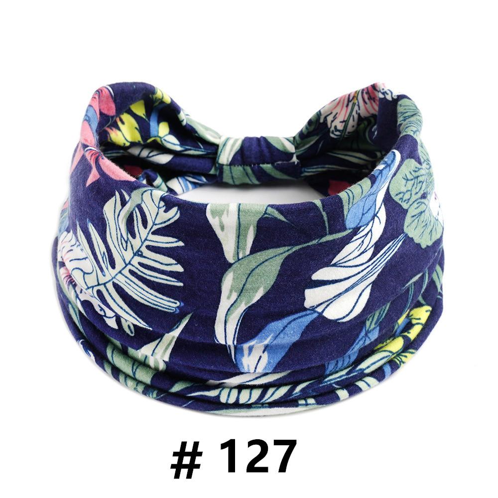 Tiaras Boho para Mulheres Algodão Tiara Larga Elástica Faixa de Cabelo Antiderrapante Treino Yoga Corrida Turbante Envoltório de Cabeça Acessórios de Cabelo