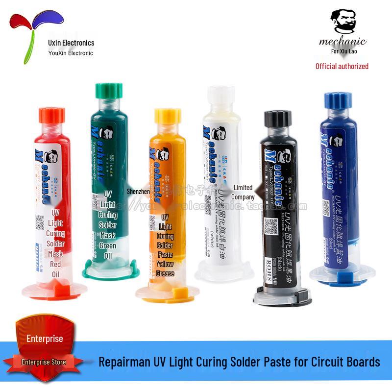 

Solder Mask Green Oil Paste for PCB Repair and UV Curing Green Paste 10CC