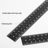 Aluminum Alloy Magnetic Line Limit Ruler Lightweight Marking Gauge Metal Square for DIY Projects & Hardware Installation