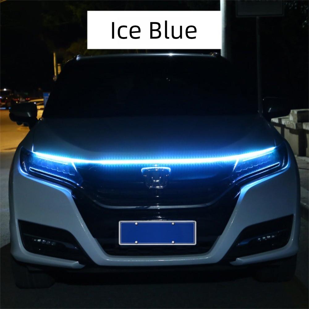 12V Engine Hood Guide Light Waterproof Car Running Light Ambient Lamp