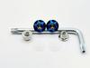 Kuroobaa Titanium Motorcycle License Plate Bolt Anti-Theft Screw with Hex