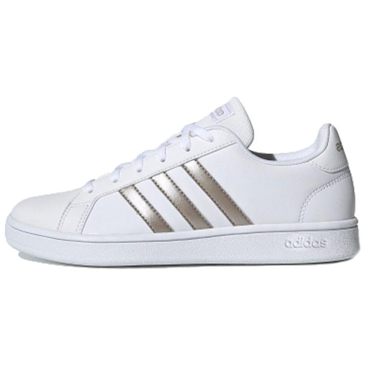 (WMNS) adidas Grand Court Base White Platinum Metallic Women s EE7874 EU 36