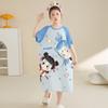 Girls Modals Sleep Dress Thin Nightgown Kids 3-8 Years Cartoon Princess Style Soft Comfortable Home Wear