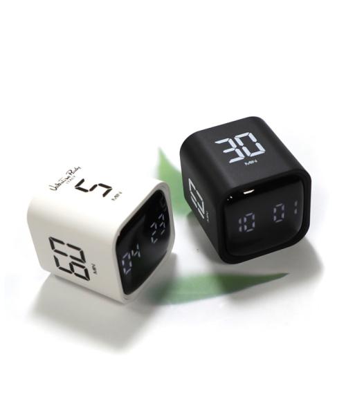 

[VALENTINO RUDY] VALENTINO RUDY Cube Gravity Timer Desk Clock 2-in-1 VRT1003 1_VRT1003-WT