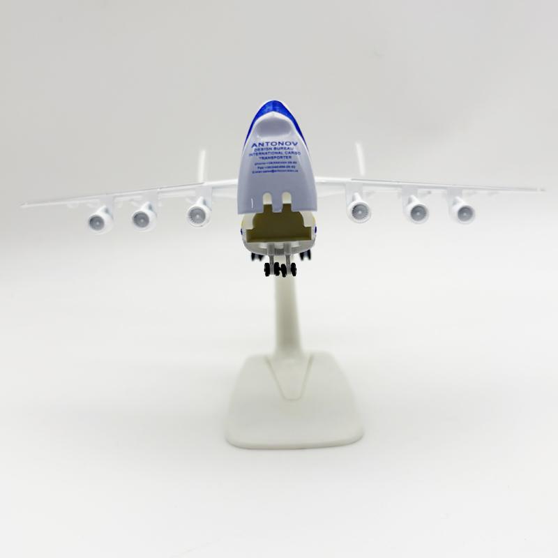 1/400 20cm An-225 "Mriya" Transportní letadlo Hračka pro sbírku Slitina Model letadla v měřítku Replika se základnou Otevírací dveře kabiny