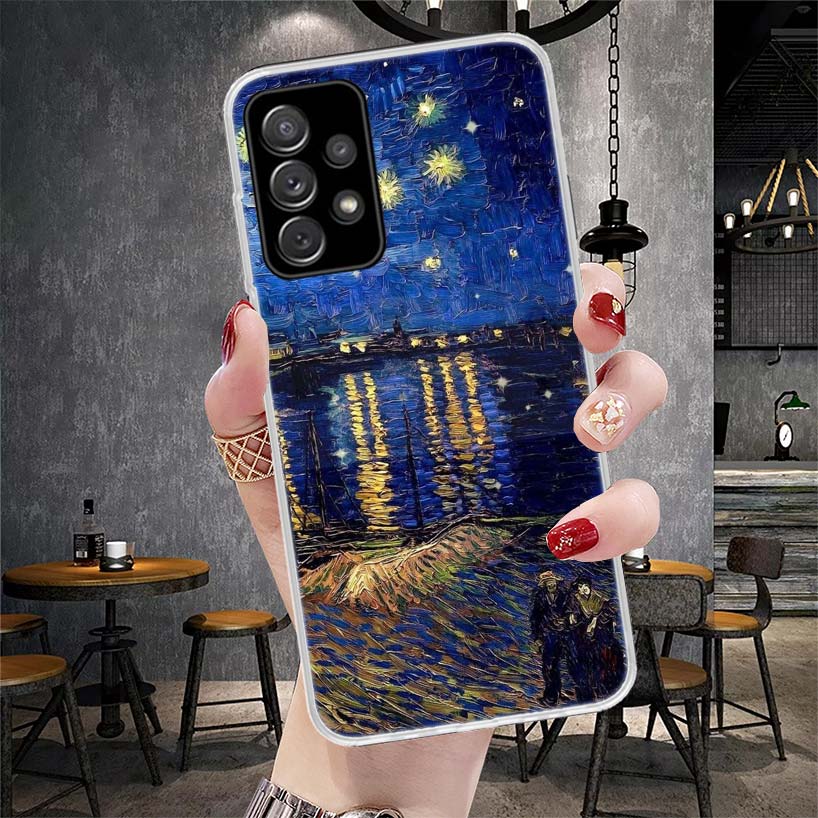 Van Gogh Oil Art Painting Soft Phone Case For Samsung Galaxy S22 S23 S24 S25 Edge S26 Ultra S20 FE S21 Plus + Fundas Coque Galax