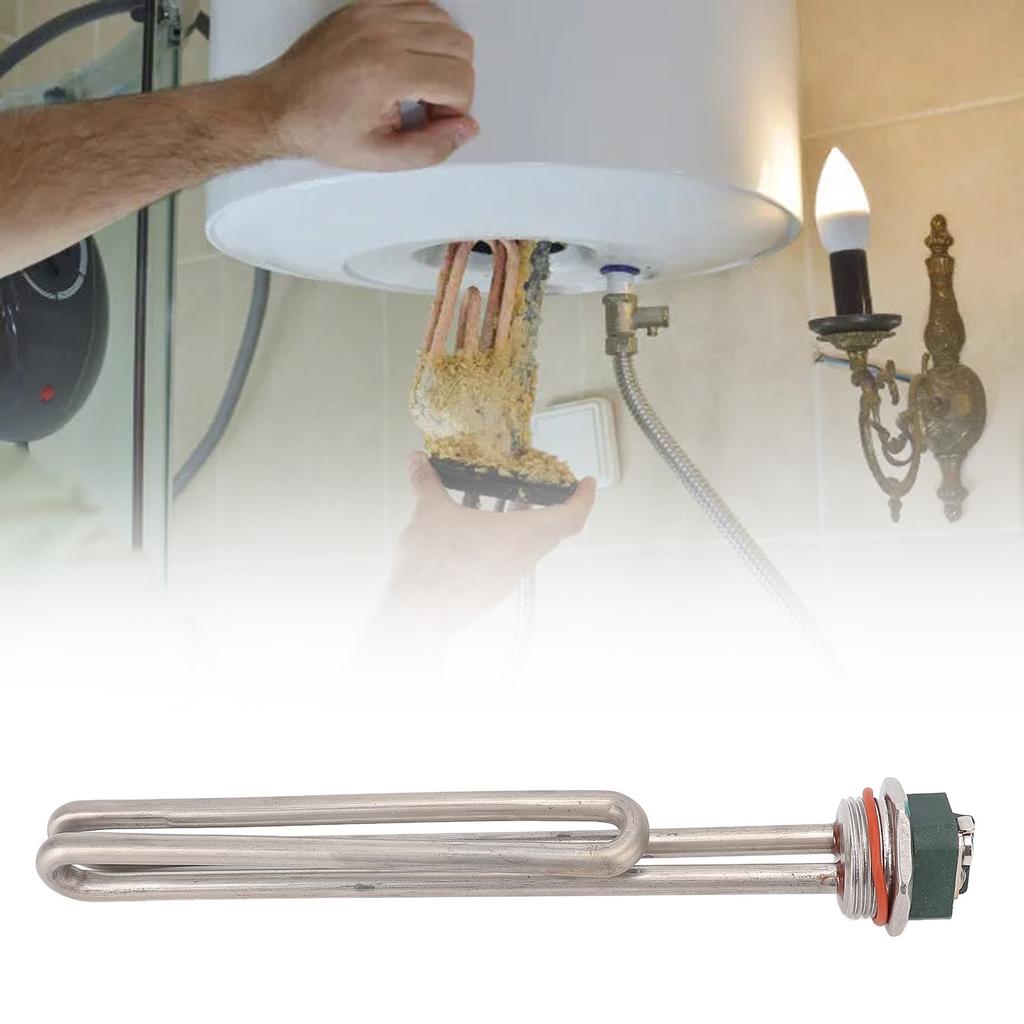 Electric Water Hter Tuning Kit Water Hter Hting Component Replacement 1-1/4in Stainless Steel Immersion Hter Tube 2000W for Hot Water and