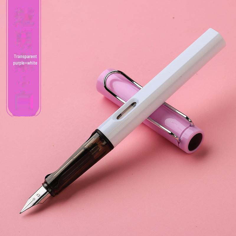 Zhengzi Student Fountain Pen - Iridium Gold 0.5mm Nib, 0.38mm Replaceable Ink Capsule, Steel Construction