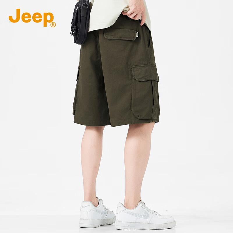 JEEP Men s Summer Casual Straight-Leg Stretch Shorts 3XL