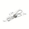Stainless Steel Clothes Peg Set Windproof Laundry Clips Pants Socks Underwear Hanging Clips
