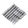Head 8pc Hex Long Allen Bit Set Quick Connect Shank Impact Driver Magnetic Drill