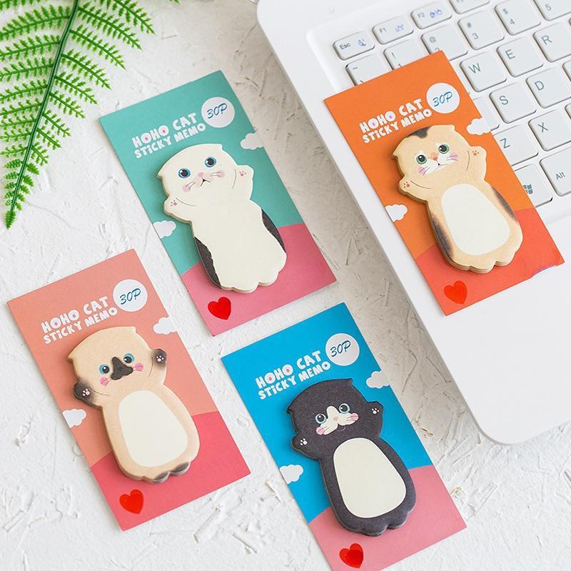 1 db Cute Cat sorozat öntapadós cetlik diáküzenet matrica N Times jegyzettömb Scrapbooking iskolai címke levélpapír