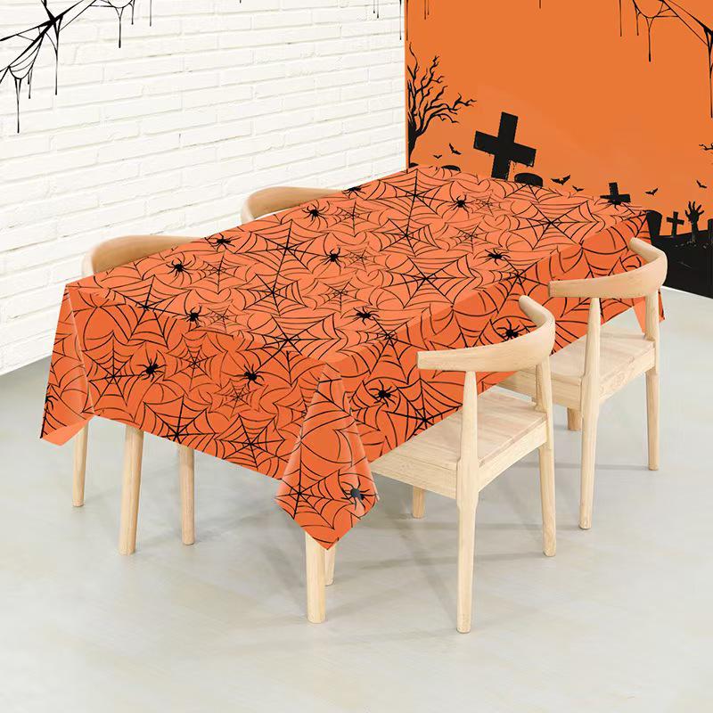 Halloween PEVA Einweg Rechteckige Tischdecke für Partys und Desserts