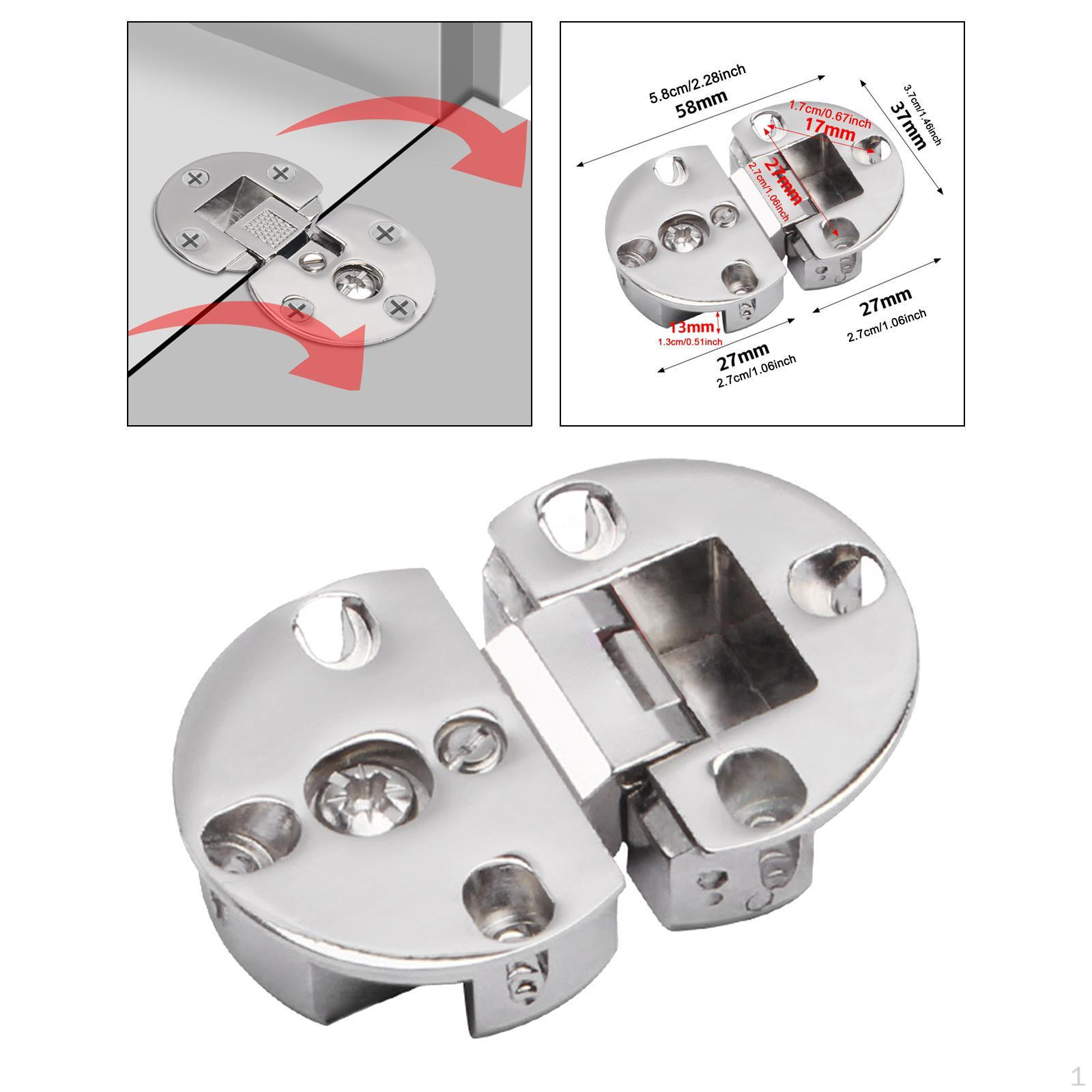 

2 Pieces of Flip Hinge Folding 6.5cmx4cm