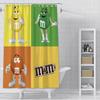 Chocolate Cartoon Shower Curtain Waterproof Polyester Fabric Paint Bath Curtains Home Bathroom Decor Curtain With Hook