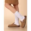 3 Pairs Slouch Socks for Women Size 9-11 Soft Extra Long Scrunch Knee High Boot Socks