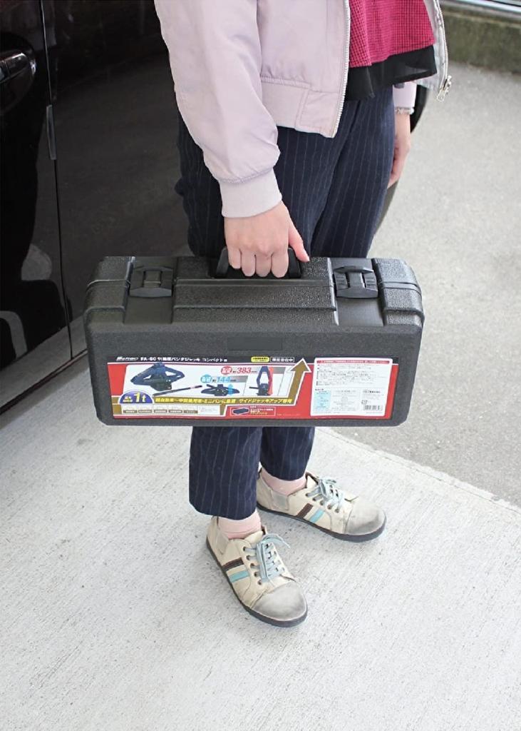 Meltec Hydraulic Pantograph Jack for 1t Compact Values Includes Jack Attachment and Blow Case FA-60 Cars, Alpha, Maximum/Minimum 383/144mm,