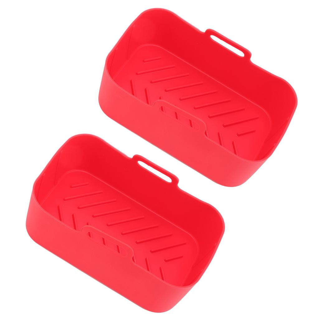 Silicone Air Cooker Pot for Ninja DZ201 Foodi 8QT Dual Fryer With Brush and Clip Cooking