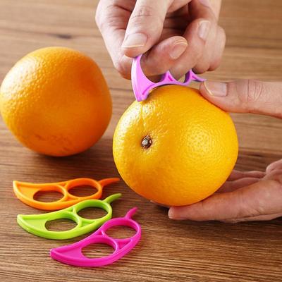 1 stücke Kreative Orangenschäler Zitronenschneider Obst Stripper Einfach Opener Zitrusmesser Küchenhelfer Gadget