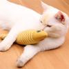 Katzenminze Zähne reinigendes Mahlspielzeug - Selbstspielendes Langeweile-Linderndes Simulationsfisch-Bissfestes KatzenDaumenkissen Haustier Zubehör