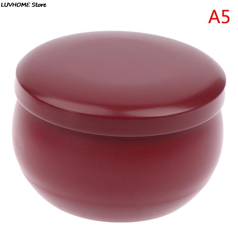 Retro Luxury Candle Jars Holder Storage Case Empty Tin Box Round Container with Lid Small Diy Candle Making Wedding Sweet Gifts
