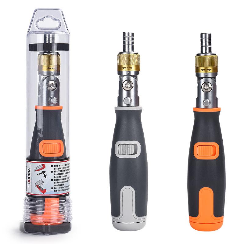 10-in-1 Multi-Angle Ratchet Screwdriver Set with Hidden Bits