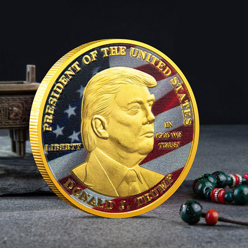 1pc President Of The United States Trump USA Coin Commemorative Coin Souvenirs And Gifts For Trump Supporters