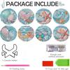 8 Pieces/set of Diamond Painted Ocean Patterned Coasters, DIY Coasters with Holder, Suitable for Beginners and Adults, Art and Craft Supplies Gifts