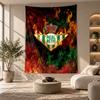Decorative Tapestry,Real Betis Football Printed Wall Art, Lightweight Wall Hanging For Bedroom Background