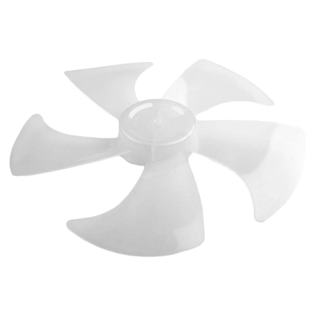 14 Inch Plastic Fan Blade Five Leaves With Nut Cover For Pedestal Household  Electric Fan Blade Fireplaces Accessories