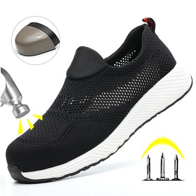 Sommer Mesh Leichte Arbeitsschuhe Stahlkappe Männer Frauen Arbeitssicherheitsschuhe Atmungsaktive Bauschuhe Arbeitsstiefel Schuhe
