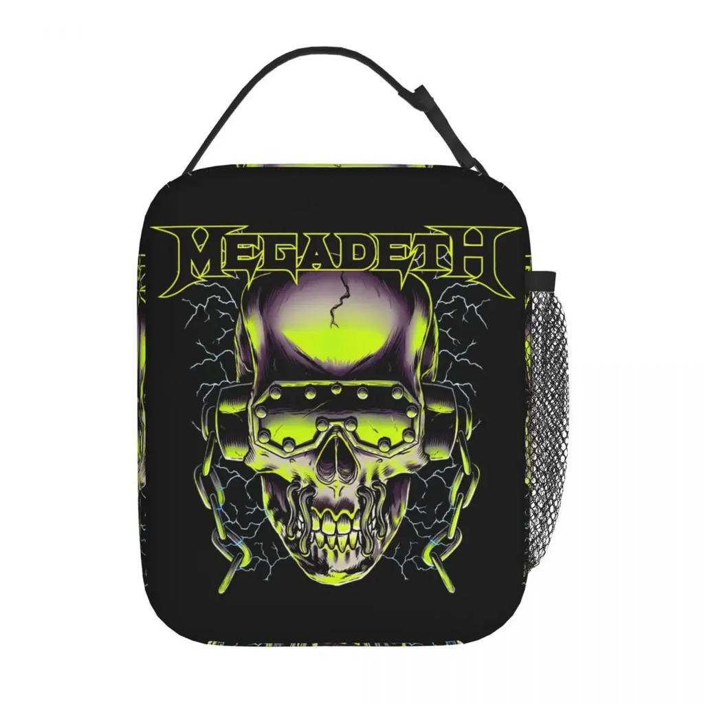 Megadeths Rock Band Lightning Vic Merch Izolovaná taška na oběd do školy Taška na uchovávání potravin Přenosný termoizolační box na oběd
