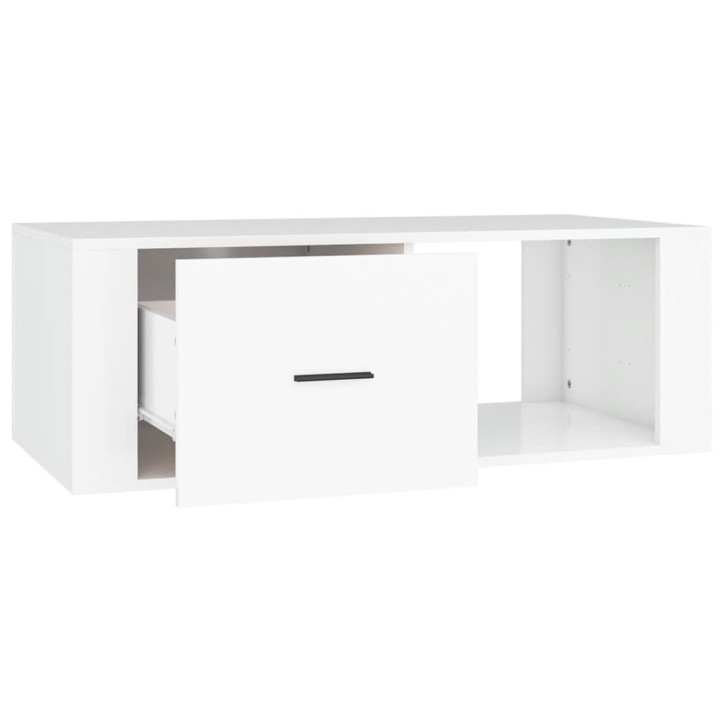 Coffee Table White 100 X 50.5 X 35 Cm Particleboard