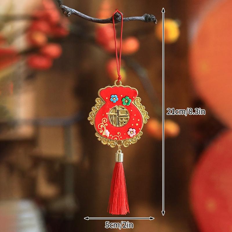 2025 Spring Festival Lantern Pendant Chinese New Year Ornaments Party Hanging Decor Bonsai Pendants Lunar New Year Decoration