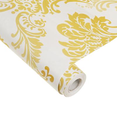 Filme autoadesivo Supretto 8 m, branco com dourado (Arte. 71260002)