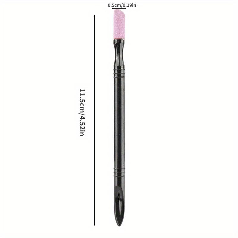 1pc Quartz Stone Scrub Nail Cuticle Remover, Dead Skin Remover Nail Art Trimmer Polished Rods, Professional Nail Art Care Tool