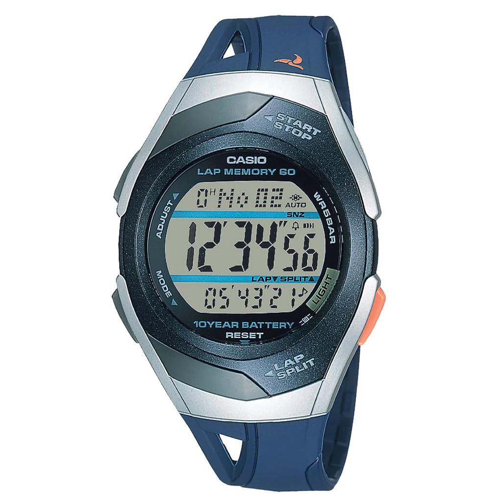 CASIO PHYS Running Gray x Watch STR-300J-2AJH Watch, Blue, Men's/Women's