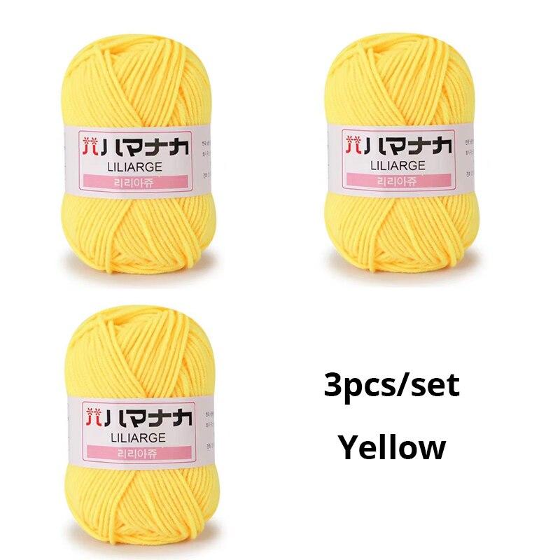 

3 шт. молочно-сладкая мягкая хлопковая детская шерстяная пряжа для вязания, толстая пряжа, бархатная пряжа, шерстяная пряжа для ручного вязания крючком для свитера своими руками